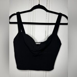ZARA black crop top